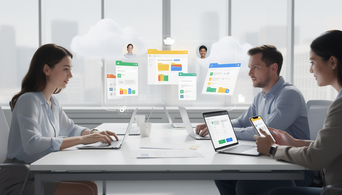 google drive est un service de stockage en ligne sécurisé qui permet de sauvegarder, partager et accéder à vos fichiers depuis n'importe où, facilement et rapidement.