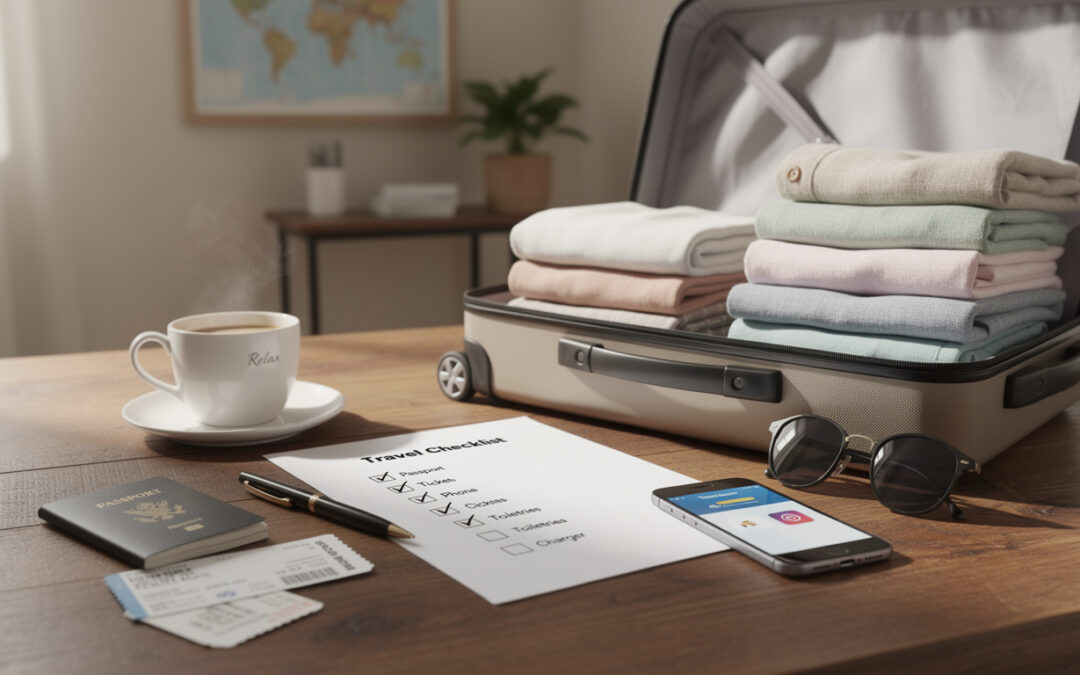 Comment préparer un voyage sans stress : la check-list essentielle