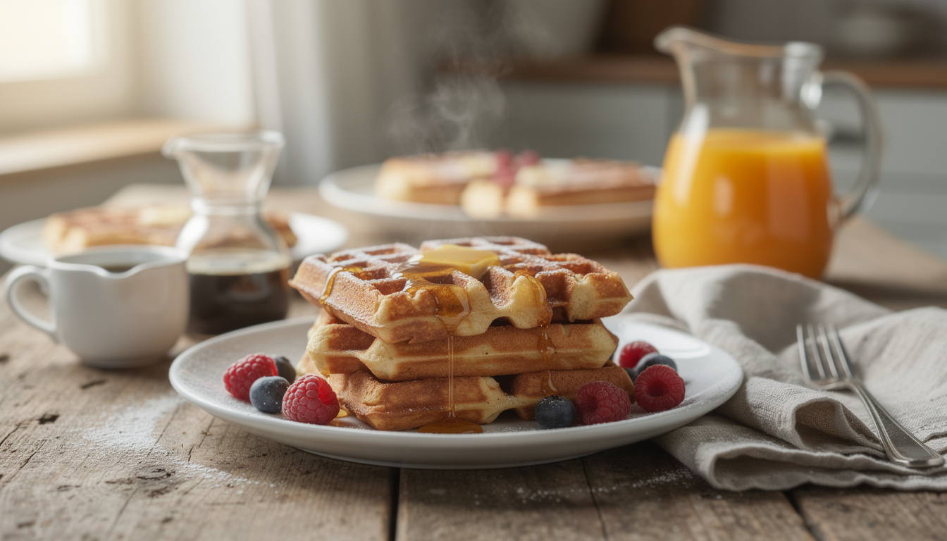 découvrez notre recette facile et rapide pour des gaufres croustillantes maison, parfaites pour un déjeuner ou un goûter gourmand.