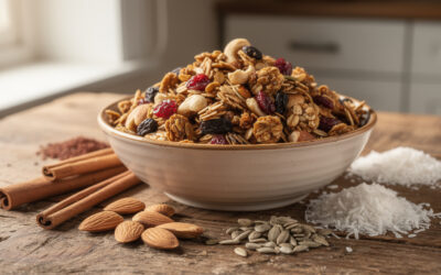 Granola maison croustillant : sans sucre raffiné