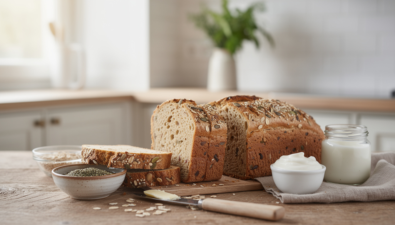 découvrez notre recette de pain protéiné maison, riche en protéines et facile à réaliser pour un repas sain et gourmand.