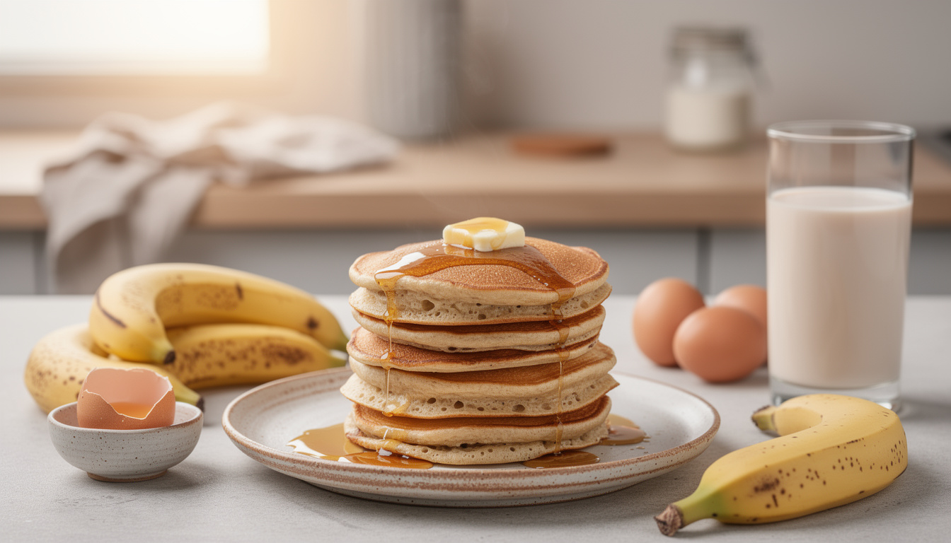 découvrez une recette saine de pancakes à la banane, sans sucre ajouté, idéale pour un petit-déjeuner gourmand et nutritif.