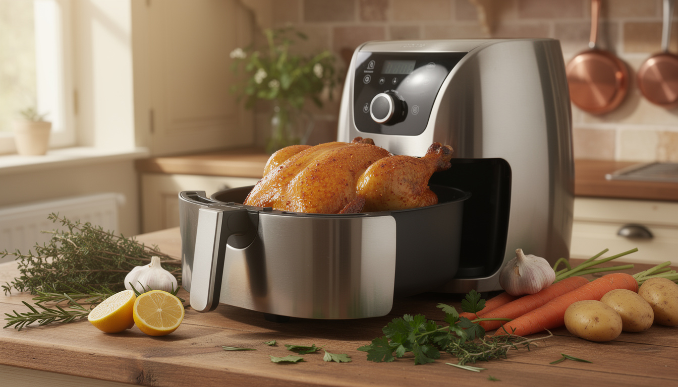 découvrez comment préparer un poulet à l'air fryer pour une cuisson rapide et croustillante, alliant saveur et légèreté.