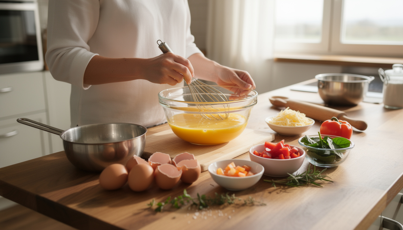 découvrez une recette de quiche sans pâte légère, parfaite pour un dîner savoureux et facile à préparer.
