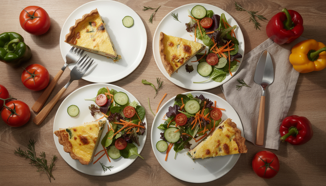 découvrez une recette facile et légère de quiche sans pâte, parfaite pour un dîner savoureux et équilibré.