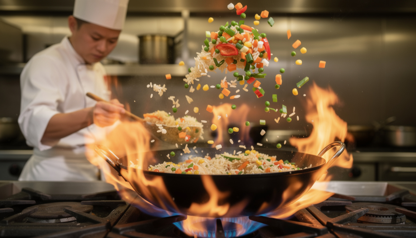 découvrez notre recette rapide et savoureuse de riz cantonais maison, facile à préparer pour un repas délicieux et plein de saveurs asiatiques.