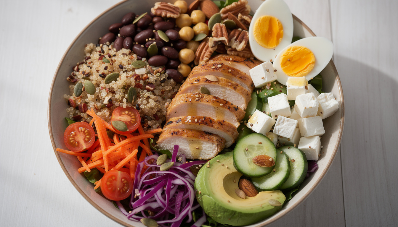 découvrez nos idées de salades composées complètes pour un repas équilibré, savoureux et facile à préparer, idéal pour toutes vos occasions.