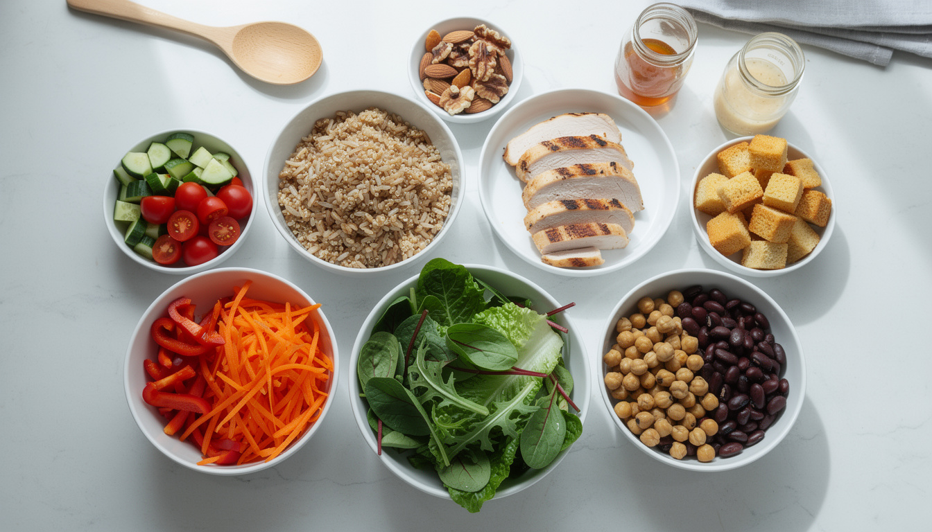 découvrez des idées de salades composées complètes pour un repas équilibré, savoureux et facile à préparer, parfaites pour toutes les occasions.