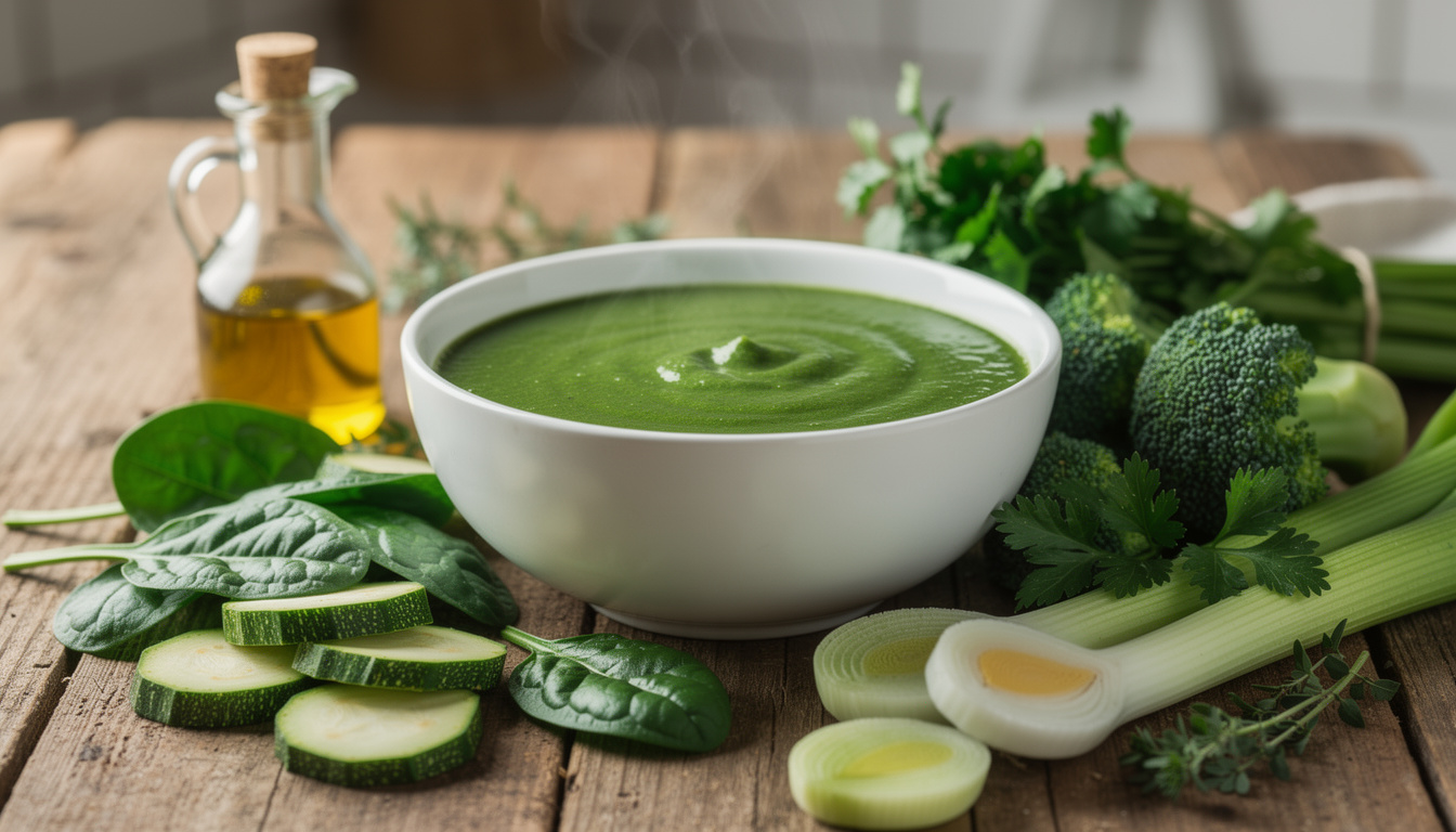 découvrez notre soupe détox aux légumes verts, parfaite pour purifier votre corps après les excès et retrouver légèreté et vitalité.