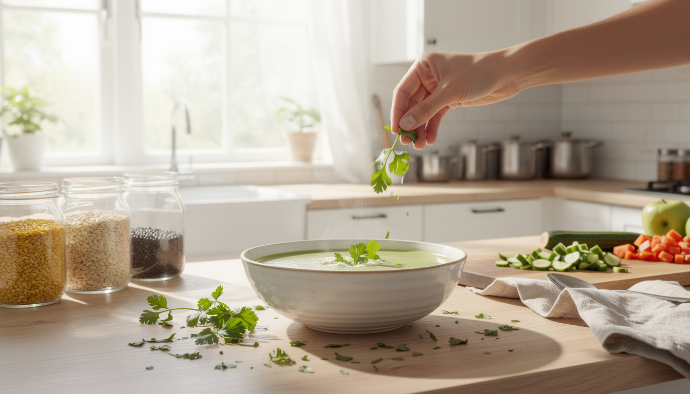 découvrez notre soupe détox aux légumes verts, parfaite pour purifier votre organisme et retrouver légèreté après les excès.
