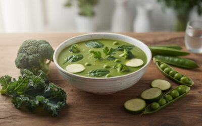 Soupe détox aux légumes verts : idéale après les excès