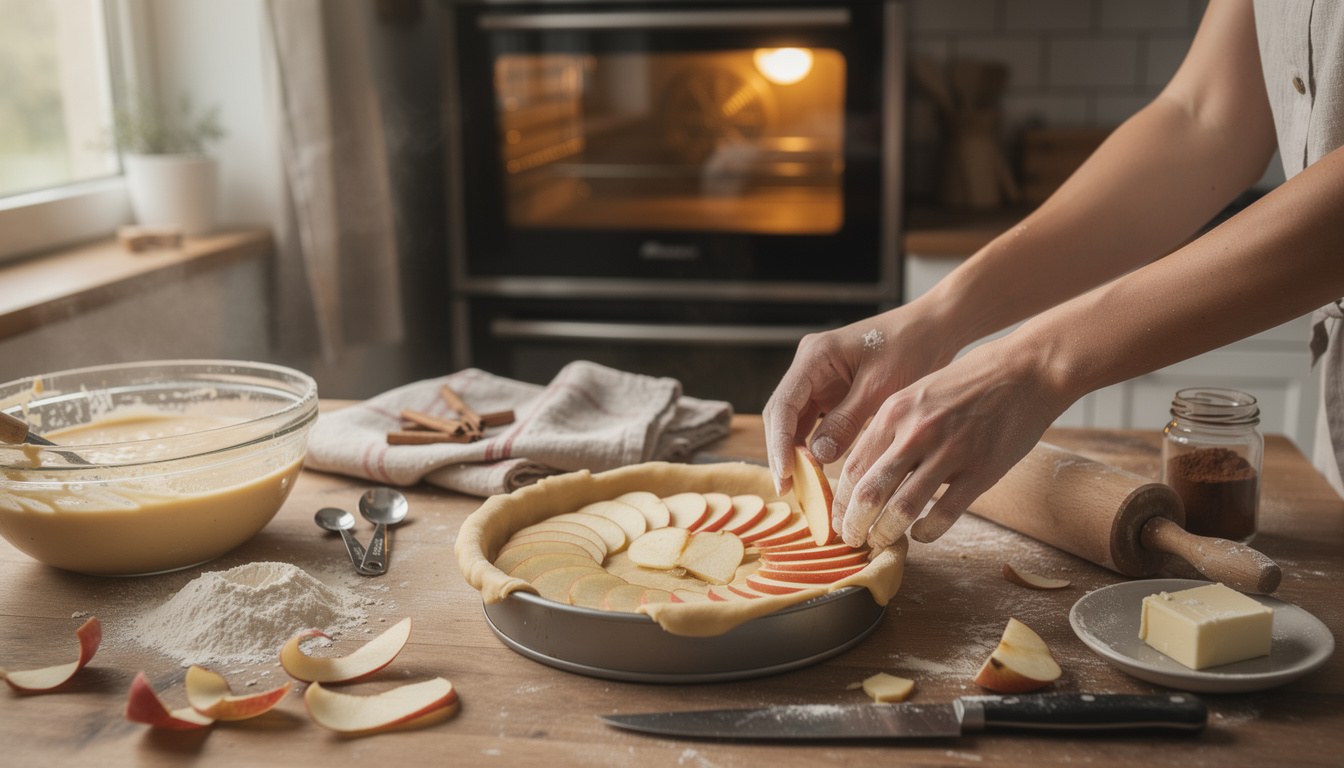 découvrez la recette traditionnelle de la tarte aux pommes facile, un délicieux dessert de grand-mère à préparer en un rien de temps pour régaler toute la famille.