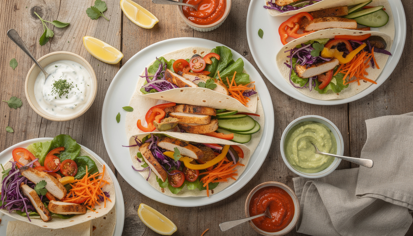 découvrez notre recette de wrap maison au poulet, une option saine et équilibrée parfaite pour un déjeuner rapide et gourmand.