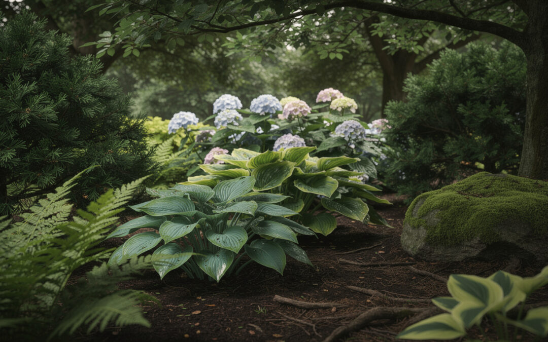 Jardin à l’ombre : plantes et arbustes qui poussent sans soleil direct